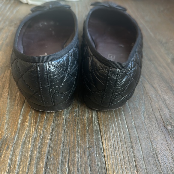 Chanel black quilted leather ballerina flats authentic - Picture 3 of 8